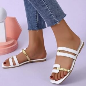 Women Stylish Flat Sandals | Ladies Comfortable Daily Wear Flats