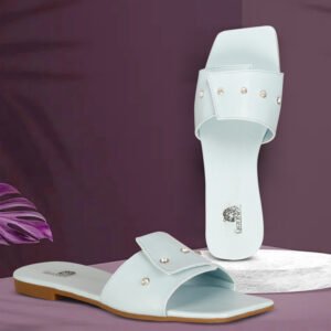 Stellar Studded Square-Toe Flats